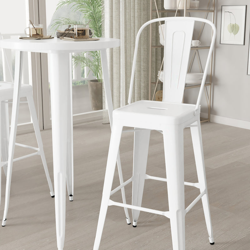 Pasadena 3 Piece Outdoor Dining Set with Bar Height Table and Stools