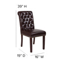 Falmouth Upholstered Parsons Chair with Nailhead Trim