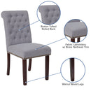 Falmouth Upholstered Parsons Chair with Nailhead Trim