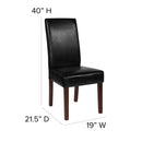 Ellison Mid-Century Panel Back Parsons Accent Dining Chair