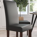 Ellison Mid-Century Panel Back Parsons Accent Dining Chair