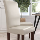 Ellison Mid-Century Panel Back Parsons Accent Dining Chair
