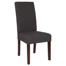 Ellison Mid-Century Panel Back Parsons Accent Dining Chair
