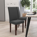 Ellison Mid-Century Panel Back Parsons Accent Dining Chair