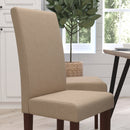 Ellison Mid-Century Panel Back Parsons Accent Dining Chair