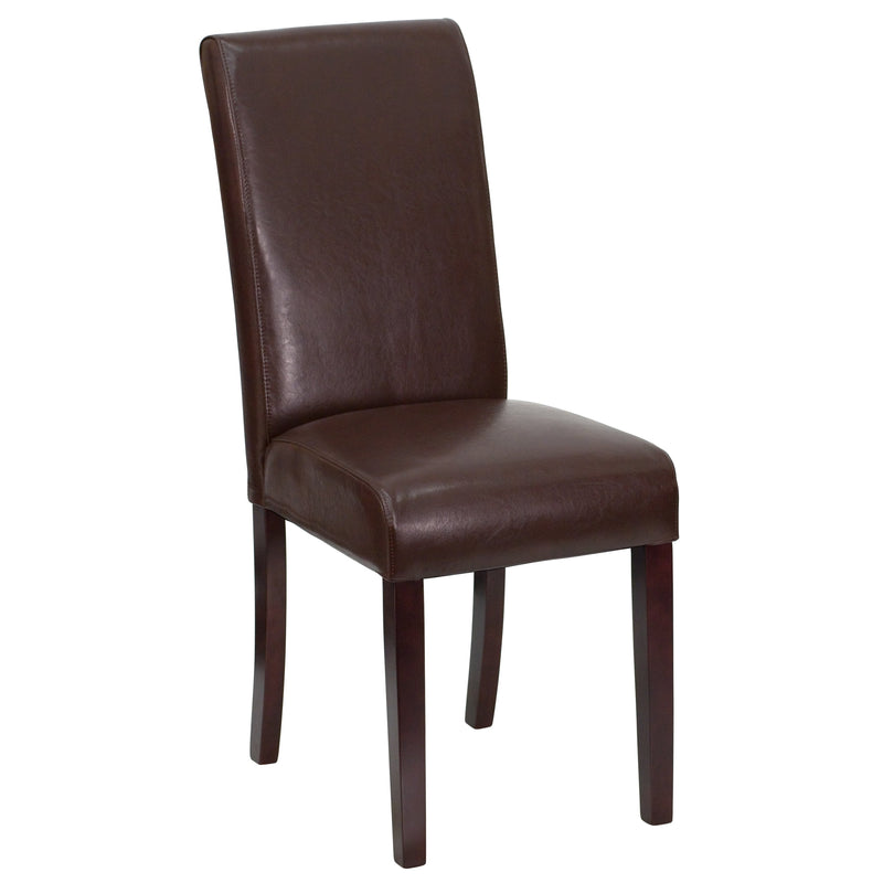 Vallia Series Panel Back Parson's Chair for Kitchen, Dining Room and More