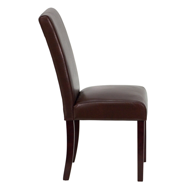 Vallia Series Panel Back Parson's Chair for Kitchen, Dining Room and More