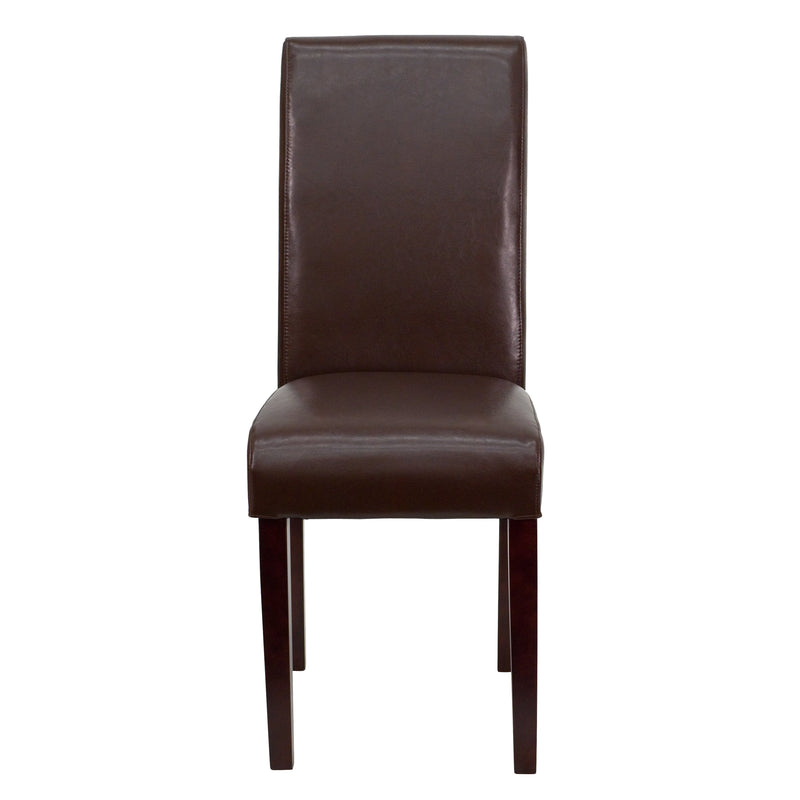 Vallia Series Panel Back Parson's Chair for Kitchen, Dining Room and More