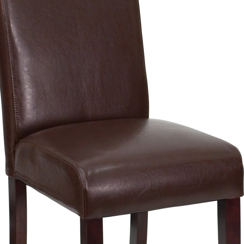 Vallia Series Panel Back Parson's Chair for Kitchen, Dining Room and More