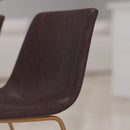 Carrollton 18 inch Faux Leather Bucket Seat Dining Chairs, Set of 2