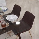 Carrollton 18 inch Faux Leather Bucket Seat Dining Chairs, Set of 2