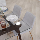 Carrollton 18 inch Faux Leather Bucket Seat Dining Chairs, Set of 2