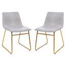 Carrollton 18 inch Faux Leather Bucket Seat Dining Chairs, Set of 2