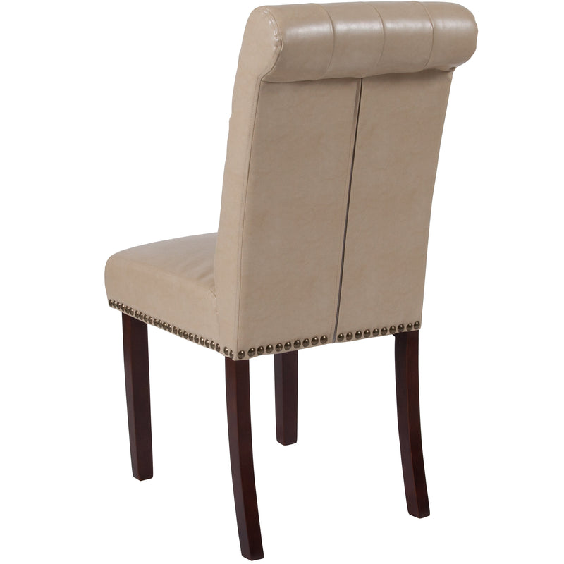 Falmouth Upholstered Parsons Chair with Nailhead Trim - Set of 4