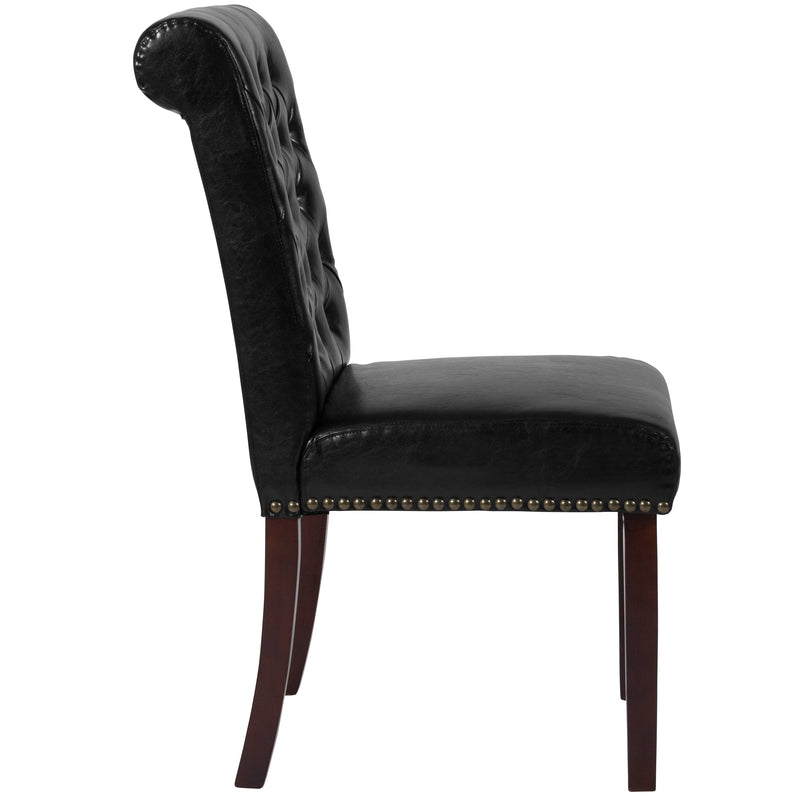 Falmouth Upholstered Parsons Chair with Nailhead Trim - Set of 4