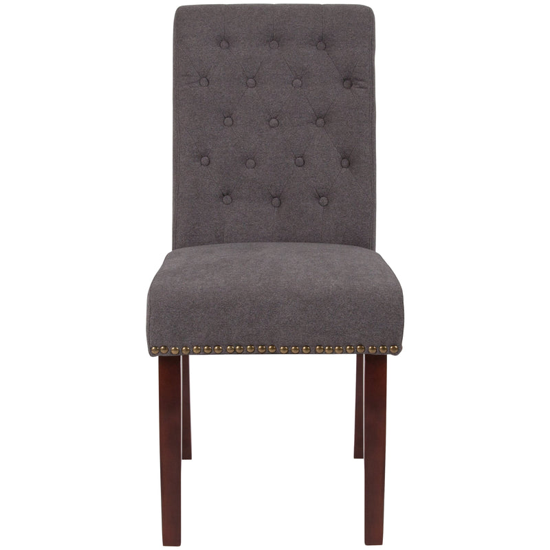 Falmouth Upholstered Parsons Chair with Nailhead Trim - Set of 4