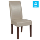 Ellison Mid-Century Panel Back Parsons Accent Dining Chair - Set of 4