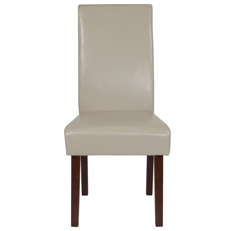 Ellison Mid-Century Panel Back Parsons Accent Dining Chair - Set of 4