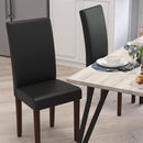 Ellison Mid-Century Panel Back Parsons Accent Dining Chair - Set of 4