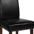 Ellison Mid-Century Panel Back Parsons Accent Dining Chair - Set of 4