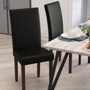 Ellison Mid-Century Panel Back Parsons Accent Dining Chair - Set of 4