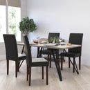 Ellison Mid-Century Panel Back Parsons Accent Dining Chair - Set of 4