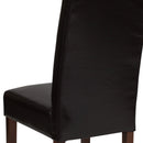 Ellison Mid-Century Panel Back Parsons Accent Dining Chair - Set of 4
