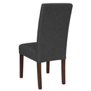 Ellison Mid-Century Panel Back Parsons Accent Dining Chair - Set of 4