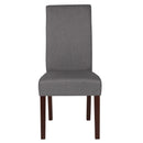 Ellison Mid-Century Panel Back Parsons Accent Dining Chair - Set of 4