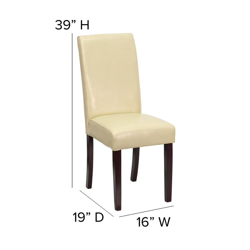 Vallia Series Panel Back Parson's Chair for Kitchen, Dining Room and More