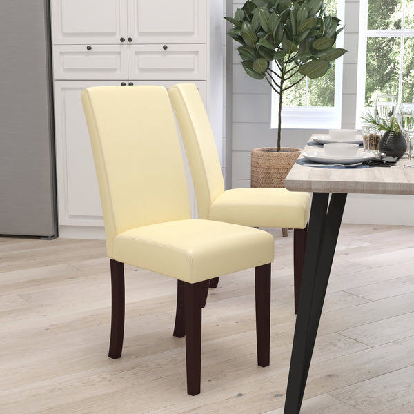 Vallia Series Panel Back Parson's Chair for Kitchen, Dining Room and More