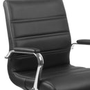 Milano Mid-Back Office Chair with Padded Black Arms
