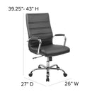 Milano  High Back Office Chair with Padded Arms