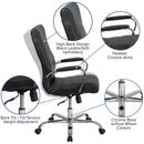 Milano  High Back Office Chair with Padded Arms