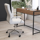 Milano Mid-Back Office Chair with Padded Black Arms