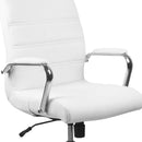Milano Mid-Back Office Chair with Padded Black Arms