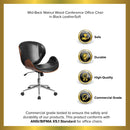 Roisin Mid-Back Ergonomic Executive Swivel Office Chair With Tilt-Lock and Tilt Tension Controls
