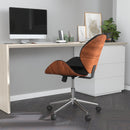 Roisin Mid-Back Ergonomic Executive Swivel Office Chair With Tilt-Lock and Tilt Tension Controls