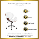 Roisin Mid-Back Ergonomic Executive Swivel Office Chair With Tilt-Lock and Tilt Tension Controls