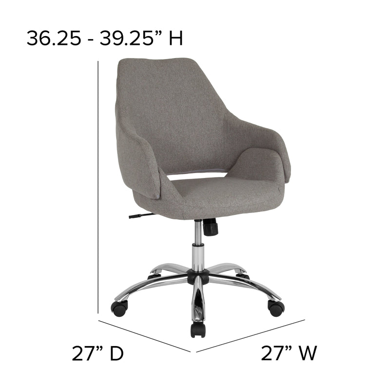 Antwerp Ergonomic Executive Mid Back Office Chair with 360° Swivel and Height Adjustment