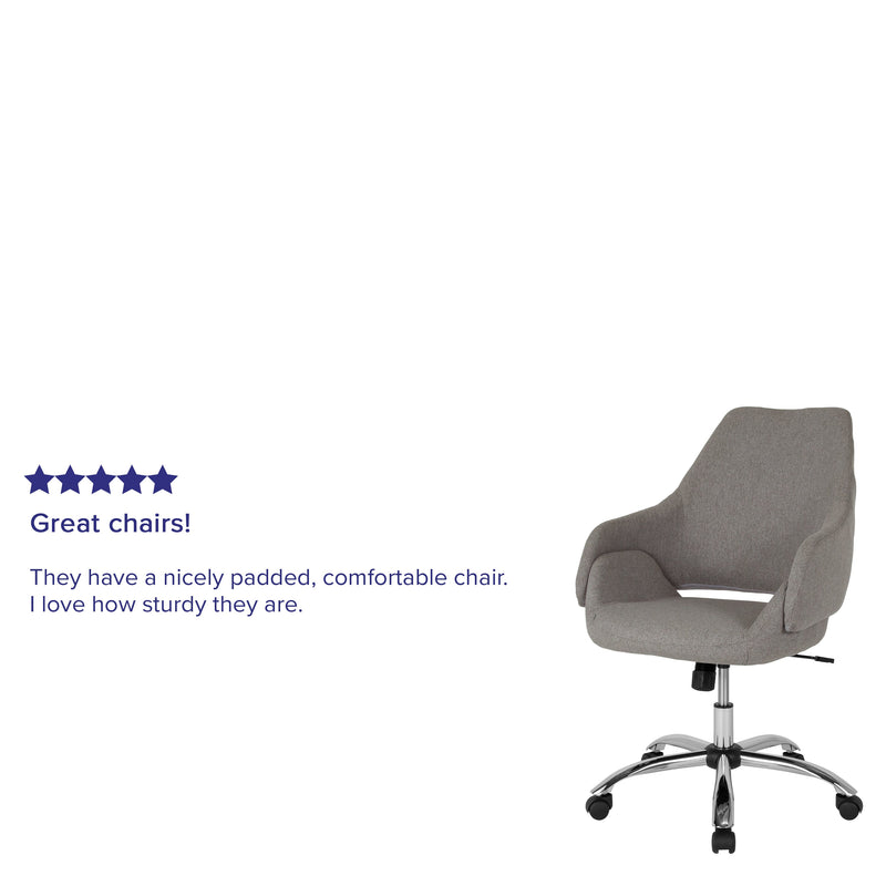 Antwerp Ergonomic Executive Mid Back Office Chair with 360° Swivel and Height Adjustment