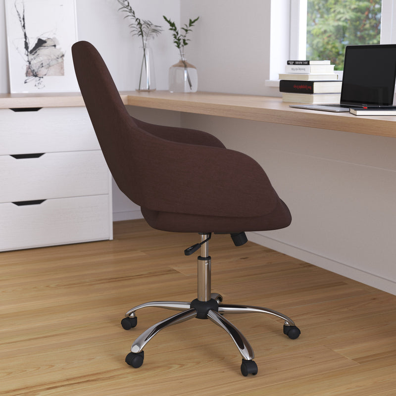 Antwerp Ergonomic Executive Mid Back Office Chair with 360° Swivel and Height Adjustment