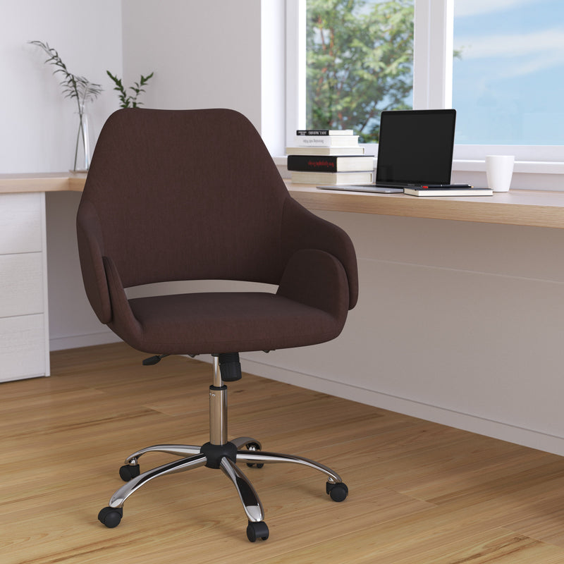 Antwerp Ergonomic Executive Mid Back Office Chair with 360° Swivel and Height Adjustment