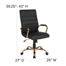Milano  High Back Office Chair with Padded Arms