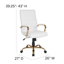 Milano  High Back Office Chair with Padded Arms