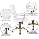 Milano  High Back Office Chair with Padded Arms