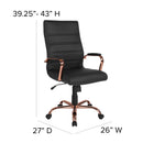 Milano  High Back Office Chair with Padded Arms