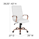 Milano  High Back Office Chair with Padded Arms