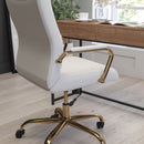 Milano Mid-Back Office Chair with Padded Black Arms