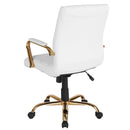 Milano Mid-Back Office Chair with Padded Black Arms